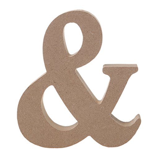 MagiDeal Rustikales Mr & Mrs Holzbuchstaben Holz Aufsteller Schriftzug Dekor Tischdekoration - 6
