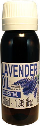 Aceite Esencial Natural de Lavanda 100% puro - Botella de 50ml - Grado Terapeútico.