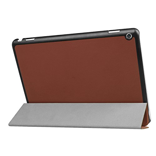 AVIDET Ultra Slim Huawei MediaPad M3 Lite 10 Hülle Case Superleicht Ständer Smart Shell Cover Schutzhülle Etui Tasche für Huawei MediaPad M3 Lite 10 Tablet-PC (Braun) - 4
