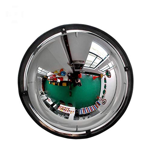 MUMM Espejo Convexo de tráfico de supermercados de Gran Angular Anti Robo de Espejos de Seguridad Acrílico Negro 30cm Road Puntos Ciegos sesión DR (Size : 90cm)
