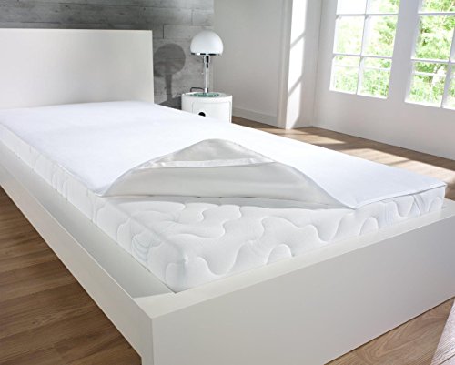 SCHLAFWOHL BASIC® Molton Nässeschutzauflage I Inkontinenz Auflage I Wasserundurchlässige Matratzen-Schutz-Auflage I Größe: 90 cm x 200 cm I Ökotex zertifziert I SANFOR Ausrüstung - 2