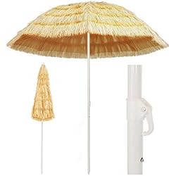 Galapara Parasol de Plage Hawaii | Parasol Jardin | Ø 240 cm | Parasol d'extérieur Parasol pour terrasse, Plage, Jardin, Balcon et Piscine