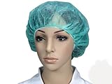 Med Comfort - 100 x Surgical Caps, Colour: Green