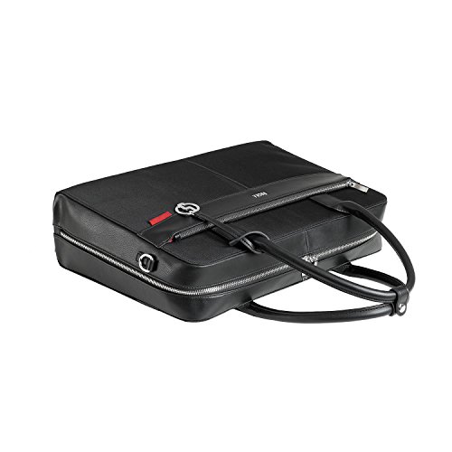 SOCHA SO-CASUAL-BLACK Designer Business Tasche f  r Damen  43 94 cm  17 3 Zoll  schwarz