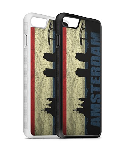 iPhone Holland Amsterdam SILIKON Flipcase Tasche Hülle Case Cover Schutz Handy iPhone SE Weiss