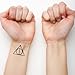 Tattify Deathly Hallows Temporary Tattoo - Deathly Hallows (Set of 2)