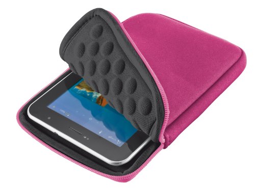 Trust Anti-Shock Bubble Sleeve  geeignet f  r Tablets  7-8 Zoll  wie iPad Mini  Galaxy Tab 4 7 0   Galaxy Tab 4 8 0  rosa
