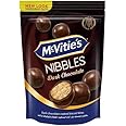 McVitie's Nibbles Chocolate Is a Golden Baked, Crunchy Biscuit Balls, Covered in Deliciously Smooth Chocolate 120g (Imported) (Dark Chocolate)