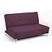 Plum Purple 2 Seater Convertible Clic Clac Childrens Sofa Bed