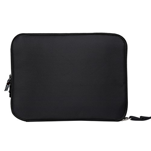 BUBM Reisetasche Organisator Tasche mit Doppelschichte für Elekronik Zubehör Wie Telefon Ladegerät Tasche (Groß,Schwarz) - 7
