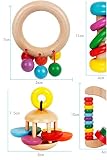 Schöne bunte Kinder-Hand ergreifend aus Holz Glocke pädagogisches Spielzeug - 2