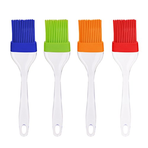 4er Set Premium Silikonpinsel – Backpinsel, Grillpinsel, BBQ-Pinsel - 3