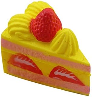 Pochers® 1PC Perfume Strawberry Cake Squishy Cream Scented Slow Rising Cute Toy Stress Balls Squeeze Decompression Toys Kids Adults Gift For Stress Relief 8*7.5*5cm (Colour Random)