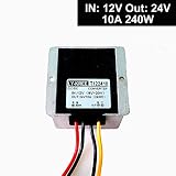 Cocar CC 12v Paso Hasta a 24v Transformador Convertidor Regulador 10A 240W...