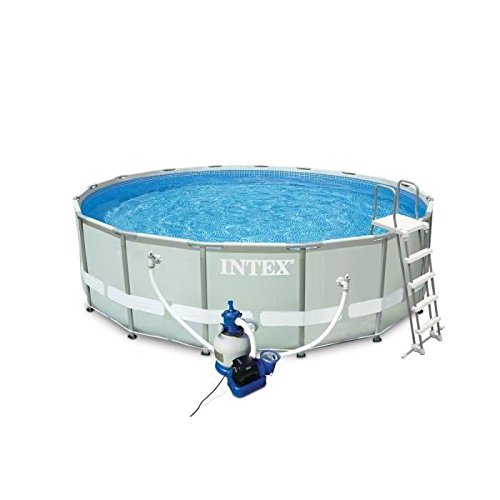 Intex 28324 Ultra Rondo I Frame Pool Set, Sandfilteranlage 4.542 l/h, Leiter, Abdeckplane, Bodenschutzplane, 488 x 122 cm - 3