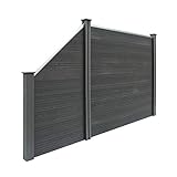 wpc gartenzaun QUALITÄT: Das Material WPC bietet so einige Vorteile, wodurch unser Zaun sich hervorragend für den Einsatz im Außenbereich eignet. WPC ist langlebig, temperatur- und formbeständig, wasserfest, schwer entflammbar, hygienisch und leicht zu reinigen.