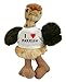 Produktbild Personalisierter Strauß Plüsch Spielzeug mit T-shirt mit Aufschrift Ich liebe Parrish (Vorname/Zuname/Spitzname)