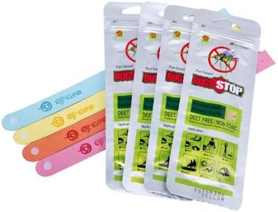 Segrewall(TM) New Mosquito Repellent Wristband Bracelet 4 Pack, University Tested, Water-proof &amp; Non-toxic, Effective 4-6 Weeks (4 Color Pack)