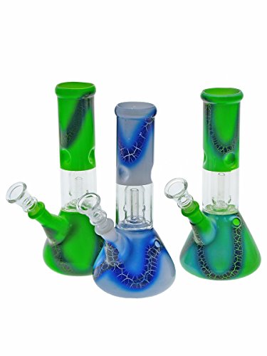 Black Leaf Snake Glasbong mit Domperkolator - head&nature Bong-Kollektion