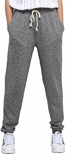 Deviz Queen Sweat Sports Pants With Pockets Jogger Trousers Women Gray Drawstring Knitted Yoga (M, Gray)