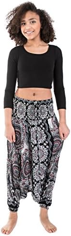 Wakapu Women's Trousers - One Size Shikharin Aladin Harem Elephant Baggy Pants Shalwar (Shikharin)