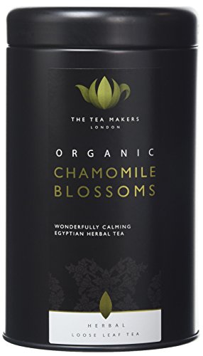 The Tea Makers of London Organic Chamomile Blossoms Herbal Loose Leaf Tea in Caddy 50 g