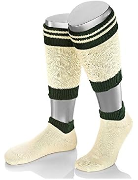 ALMBOCK Trachten Loferl Herren | Trachtenstrümpfe 2 teilig in vielen Farben für Männer | Trachtensocken Wadenwärmer...