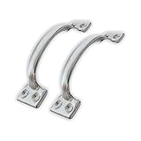 moderne, geschwungene Form Handgriff 120x30mm 2er Set Möbelgriff Türgriff Kistengriff Tragegriff Boxengriff