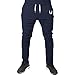 Produktbild Cargohose Herren Sporthose Hose Running Gym Pants Denim Joggerhose Trainingshose Jogger Fitness Sport Outdoor wanderhose Fitnesshose Sweatpants Jogginghose Männer Loose Hose Baumwollmischung LMMVP (M, Marine)