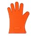 Produktbild Contever® FDA GENEHMIGT 1 Paar Hitzebeständige Silikon Grillen BBQ Grillhandschuhe Kochhandschuhe Ofenhandschuhe Topflappen Backhandschuhe-Orange
