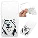 Produktbild Handy Silikonhülle für Huawei P smart, Stoßfest Schutz Tasche Weich TPU Gel Bumper Damen Herren Etui Dünn Transparent Durchsichtige Cover Case (Hund) Kratzfest Anti Fingerabdruck