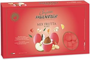 CONFETTI MAXTRIS MAXTRIS | Confetti Italiani di Mandorla | MIX FRUTTA ROSSO | 1 Kg.