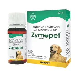 Zymopet Drops 30ML for Treating The Gas, Bloating or gripping of Bowels for Dogs (Pack of 5) (PC - 65029)