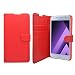 Produktbild Samsung Galaxy A5 2017 Case Rot Schlicht PU Lederetui Klapphülle Abdeckung Gadget Boxx
