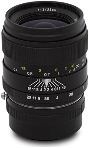 Oshiro 35mm f/2 LD UNC AL Wide Angle Full Frame Prime Lens for Fuji X-Pro2, X-Pro1, X-T10, X-E2S, X-T1, X-E2, X-E1, X-M1, X-A2, and X-A1 FX Digital Mirrorless Cameras (EOS-FX)