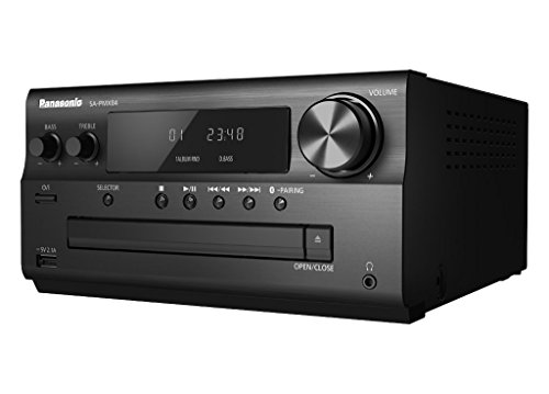 Panasonic SC-PMX84EG-K Micro HiFi System (120W RMS, Bluetooth, Radio, DAB+, USB, Stereo Cinch) schwarz