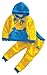 Happy Cherry 2pcs Baby Boy Girl Kids Cartoon Color Matching Top+pants Casual Fashion Sport Pullover Outfit Clothing Size 130 - Yellow