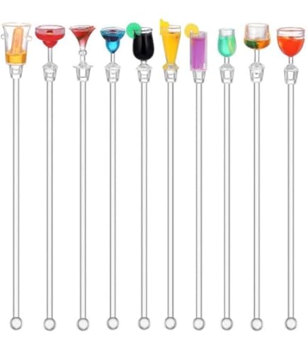 4 Agitatori Da Cocktail In Acciaio Inox 19cm - Con Pala Per Bar E Casa - Foto 4