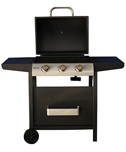 Gasgrill MAXXUS® BBQ CHIEF 4.2i – Neues Modell – 3 Edelstahl-Brenner mit 9kW Gesamtleistung. Gussrost, Seitenablagen - 8