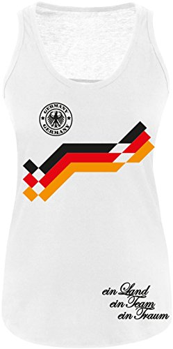 Luckja EM 2016 Trikot Deutschland Fanshirt Motiv 10 Damen Tanktop