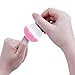 Elite99 Convenient Colourful Nail Remover Brush for Acrylic & UV Gel Polish Nail Art Decor Dust Powder Cleaner or Cosmetic Face Brush Make-up Manicure Foundation Pink
