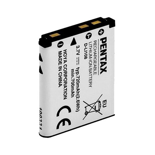 spécification Pentax DLI108 Batterie rechargeable Liion pour Appareil photo Optio