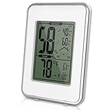 1, Portable Digital-Thermometer Hygrometer, -9,9 ~ 59,9 (C) Temperaturbereich, 20% ~ 95% (RH) Feuchtigkeitsbereich. Zeigt die Temperatur in C oder F an. Hohe Genauigkeit zu ± 1C und ± 1RH. Perfekt für den Innen- und Außenbereich.
