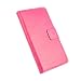 Produktbild Ouneed® Hülle für Samsung Galaxy S7, Ledertasche Samsung Galaxy S7 Hülle mit Kartenfach Schwarz extra Dünn Premium Design Leder Tasche Case (hot pink)