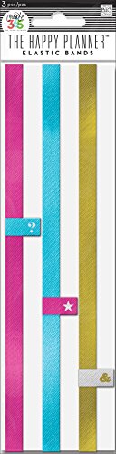 Me and my big Ideas erstellen 365 Happy Planer Elastic Bands – Pink, Gold, Blaugrün,