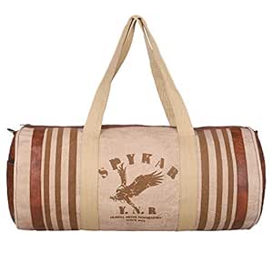 spykar leather duffle bags