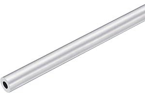 QUARKZMAN Tubo Tondo in Alluminio 6063, Tubo Rotondo in Alluminio OD 10mm, ID 5mm, Lunghezza 400mm, Dritto Alluminio Tubo per Progetti Industriali Fai-Da-Te