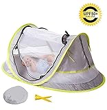 Una práctica tienda de campaña plegable, portátil, ideal para uso en casa y de vacaciones o fin de semana fuera.