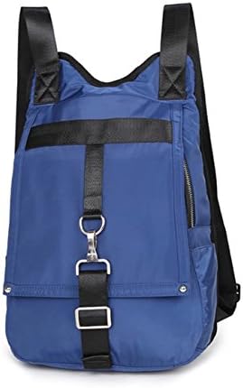 Nylon backpack Handbags Korean Style Tide Simple Wild Waterproof Leisure Travel Bag Backpack ( Color : Blue , Size : 1 )