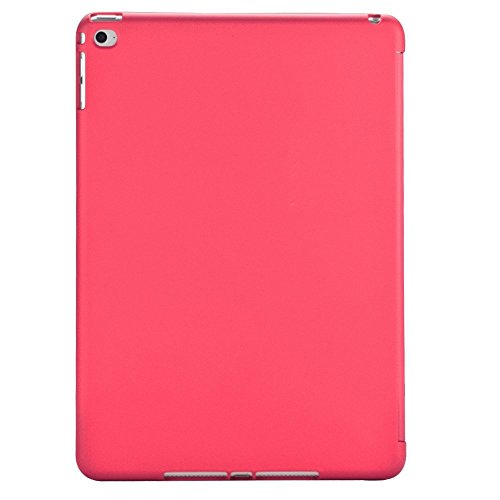 Khomo iPad Air 2 Hülle Case Dunkelrosa Gehäuse mit doppelten Schutz ultra dünn und leicht, Smart Cover – Italic Dark Pink - 3